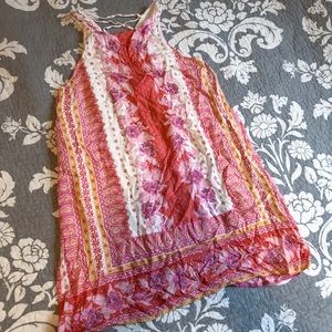 American Eagle- Colorful Pink Floral Dress
